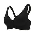 thumbnail image 5 of XFHLMJFF Bras For Women Soft Cozy Casual Everyday Bralette Seamless Front Closure Push Up Jelly Strip Back Smoothing Sports Enhances Cleavage Comfortable Leisure Underwear, 5 of 5