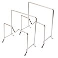 thumbnail image 4 of WEUVEB 2Ud Estante Antideslizante De Acero Inoxidable Para Tapas Y Tablas De Cocina Plateado, 4 of 7