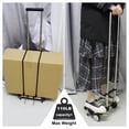 thumbnail image 6 of RULLINE Folding Hand Truck, Compact, Mini Lightweight for Travel/Auto/Moving/Office Use,12in.Hx9in.W Fits Most Backpacks- 55lbs Lightweight Hand Truck With Black Bag, 6 of 7
