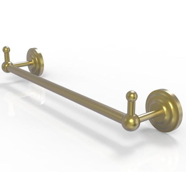 Barra de toalla Prestige Que New Collection de 30 pulgadas con ganchos integrados - PQN-41-30-PEG-SBR Allied Brass PQN-41-30-PEG-SBR