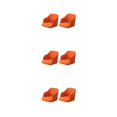 thumbnail image 1 of ZheElen 2pack/lot Quick Installation Chair Covers For Instant Room Upgrade High Elastic Polyester Curved Stretchy Chair Cover orange 3Set, 1 of 6