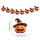 thumbnail image 3 of Decoraciones de banderines de Halloween | Set de 9 banderines colgantes de fantasmas y calaveras | Fondo y decoración de pared para fiestas temáticas de casas embrujadas, 3 of 6