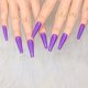 thumbnail image 4 of 24 piezas de bailarina de Color puro desnudo profundo ataúd largo uñas postizas brillantes prensa en uñas puntas postizas manicura para mujeres y niñas Jormftte HMHZ359-8, 4 of 6