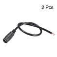 thumbnail image 3 of Uxcell Paquete de 2 conectores de alimentación de CC 5.5mm x 2.5mm 4A 18AWG 30cm, conector hembra en pigtail, 3 of 3