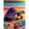 thumbnail image 1 of Pintura de diamante 5D DIY Kit de taladro redondo completo Decoración de tortuga de playa (sz4248) Hugtrwg Para estrenar, 1 of 9