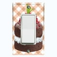 thumbnail image 5 of Metal Light Switch Plate Cover Elegant Chocolate Cake Dessert CAK009, 5 of 15