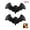 Black2, variant on Black Woven Bamboo Bat Wall Art Decor, Halloween Festive Hanging Ornament, Spooky Holiday Wall Decoration for Living Room, Porch, Entryway, Bedroom, Indoor Home & Party Accent, Black2