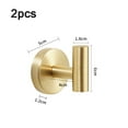thumbnail image 2 of Towel Hooks Bathroom Coat Hook Robe Hook Stainless Steel Heavy Duty Door Hanger Towel Robe Clothes Cabinet, 2 of 5