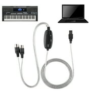 MIDI Cable, MIDI To USB Cable, Cord Keyboard USB MIDI Cable For True Plug & Play