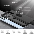 thumbnail image 6 of Galaxy A23 5G Case, Samsung Galaxy A23 5G Case with HD Screen Protector, Shockproof Samsung A23 Case with 360° Magnetic Ring Holder Kickstand Phone Case for Samsung A23 5G Black, 6 of 14
