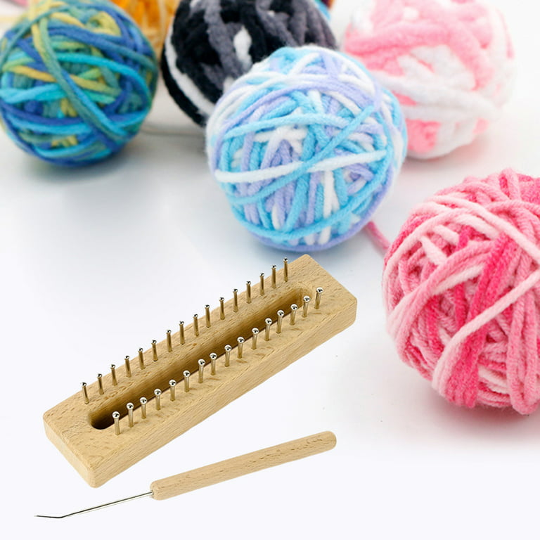 Katech Knitting Loom Set, 52 Piece Knitting Loom Kits for Adults Beginners  with 5 Yarn Ball, Knitting Kit with Crochet Case Rectangular Loom Knitting