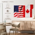 thumbnail image 5 of Elephant Stock Usa And Canadian Flag Wall Art - Flags Canvas Canvas - 45" x 30", 5 of 8