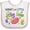 White and Pink, variant on Inktastic Nana's Little Jellybean Cute Easter Candy Boys or Girls Baby Bib