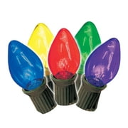Brite Star Vintage Christmas String Lights Multi C7 25 Feet - Old-Fashioned Bulbs Perfect for Christmas - Patriotic Decorations, Indoor and Outdoor Use.