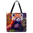 thumbnail image 1 of Bolso Compras Lino Con Mapache Dibujos Animados, 1 of 2