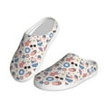 thumbnail image 2 of Kdxio 4th Of July1 Women's Men's Slippers Plush Slip-On House Slipper for Winter Indoor Soft Cushion Non-slip Fluffy Slides Slippers-46/47, 2 of 7
