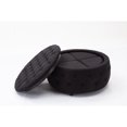 thumbnail image 2 of Sydney Ottoman Avec Flip Top Plateau Et 4 Tabourets (Noir), 2 of 3
