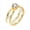 Gold White, variant on Women's Stainless Steel Cut Crystal Cubic Zirconia Inlaid Ceramic Couple Wedding Ring Two Tone Eternity Engagement Finger Band Gold Black Size 10