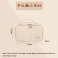 thumbnail image 2 of Bolsa de almacenamiento de lavado portátil de viaje de gran capacidad, bolsa de cosméticos, hecha de PU, 2 of 5