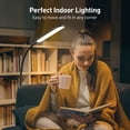 thumbnail image 6 of TaoTronics LED Floor Lamp, 4 Brightness Levels & 4 Colors Dimmable Floor Lamp Modern Standing Light Adjustable Gooseneck Task Lighting for Reading Living Room Bedroom Office Piano (Black), 6 of 8
