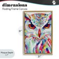 thumbnail image 4 of Stupell Industries Modern Expressive Owl Gaze Gold Floating Frame Canvas Art, 21 x 31, by Chromatic Storm Studio, 4 of 8
