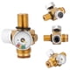 thumbnail image 1 of Pressure Gauge On/Off Valve, On/Off Valve Thread, M18x1.5 5/8-18 Pressure Gauge For Tank Outdoor Use CO-2 Cylinder Replacement ANGGREK Otros, 1 of 8