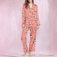 thumbnail image 2 of Jamicy Home Clothes for Women Set Gifts for Mom Fashion Women's Printed Pajamas Set Long Sleeve Sleepwear Womens Button Down Nightwear Pajama Sets, 2 of 6