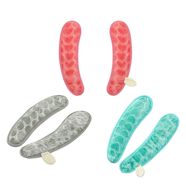 3 pares de arandelas universales para asiento de inodoro, funda de asiento de inodoro de felpa con forma de corazón