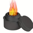 thumbnail image 2 of BIQIANWO Mini Outdoor Portable Camping Stove, Aluminum Alloy, No Ignition Function, Black and Silver Colors, Portable and Lightweight, No Magnesium Rod or Flint Included, 2 of 8