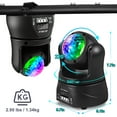 thumbnail image 4 of U'king 30W LED Moving Head Light Double Sided Moving Heads DJ Lights Wedding Church Live Show Bar Spotlight, 4 of 10