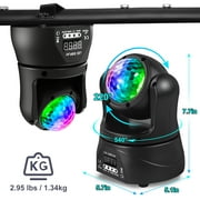 Uking 30W LED Moving Head Light Double Sided Moving Heads DJ Lights Wedding Church Live Show Bar Spotlight