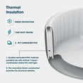 thumbnail image 6 of RELXTIME 73" 4-6 Person Inflatable Hot Tub with Energy Efficient Spa Cover/Insulated Cover/Mat, Brown, 6 of 10
