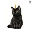 thumbnail image 5 of Christmas Black Cat Ornaments,Cute Black & White Cats Hanging Ornaments,Animal Christmas Tree Ornaments, Acrylic Black Cat Hanging Pendant For Home Holiday Decor,Xmas Cat Gifts for Cat Lovers, 5 of 8