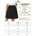 thumbnail image 6 of Agnes Orinda Women's Plus Size Skirt Casual Knee a Line Faux Suede Skirts, 6 of 8