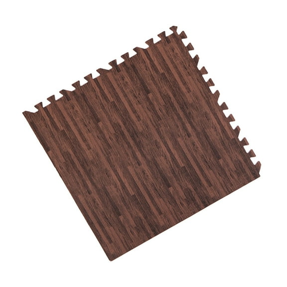 Raindrops Brown EVA Interlocking Exercise Mat for Gym Use Easy to Clean and Prevent 30cm Square