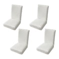 thumbnail image 2 of Juego de funda de silla de 4 piezas, cubierta de silla de comedor lavable extraíble elástico de diamante, 2 of 11