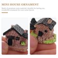 thumbnail image 4 of ifundom Light Brown Miniature House Ornaments Resin Garden Decorations for Yard Scene Layout, Set of 15 Pieces, 4 of 8