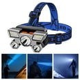 thumbnail image 2 of 1 Set LED Headlight Waterproof Dimmable Super Bright Angle Adjustable Ultra-Light Illumination ABS USB Charging Powerful Night Fishing LED Headlight for Camping, 2 of 10