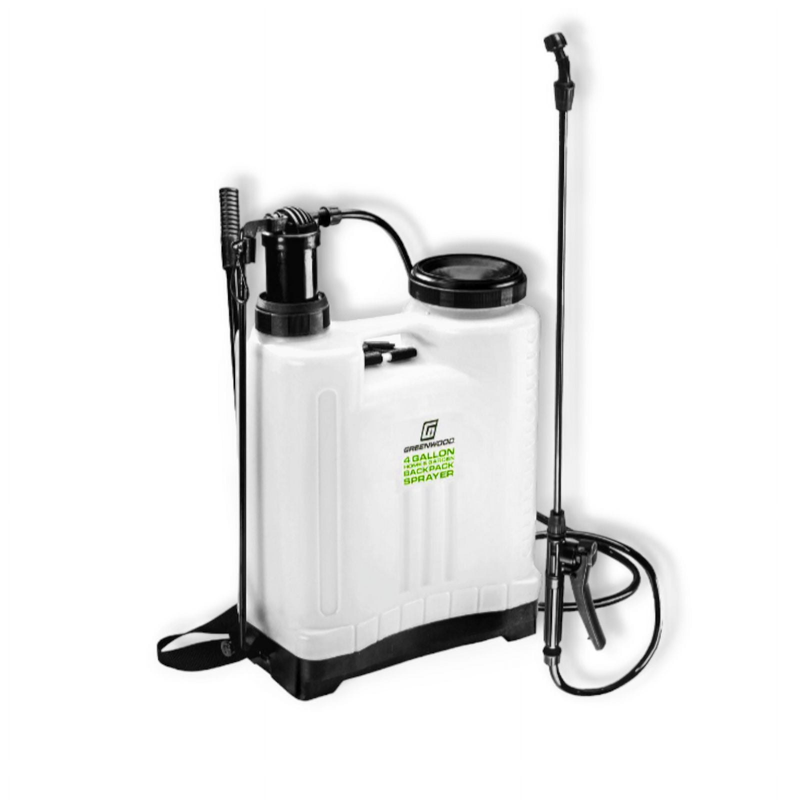Backpack Sprayer 4 Gallon Capacity 12 PSI 66 inch Hose Yard Garden Sprayer Kit with 4Nozzles for Different Applications