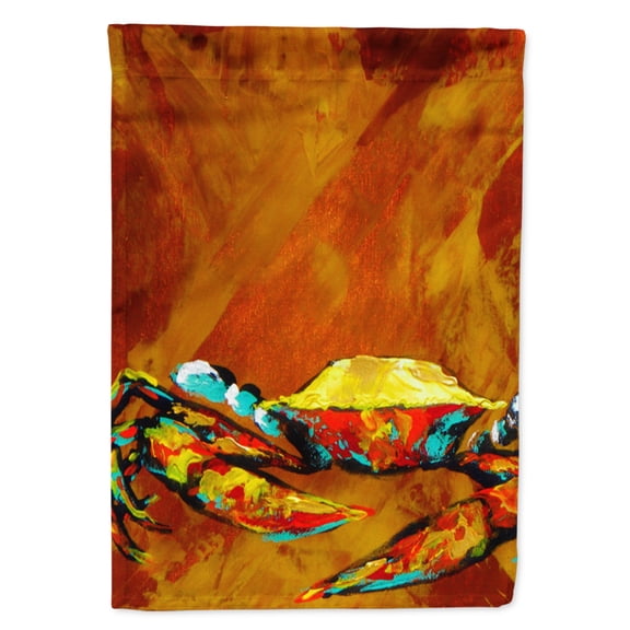 Carolines Treasures MW1190GF Caramel Coated Crab Flag Garden Size  Small multicolor