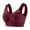 Wine-A, variant on Sports Bras for Women Plus Size Comfortable Underwire Free Vest And Underwear Thin Side - Fold With Nipple Daily Bra Beige