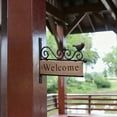 thumbnail image 5 of SLYNSHome Cast Iron Door Welcome Sign,Heavy Duty Wall Mount Birds Welcome Plaque Front Door Sign for Door, Entrance, Porch of Home, 5 of 6