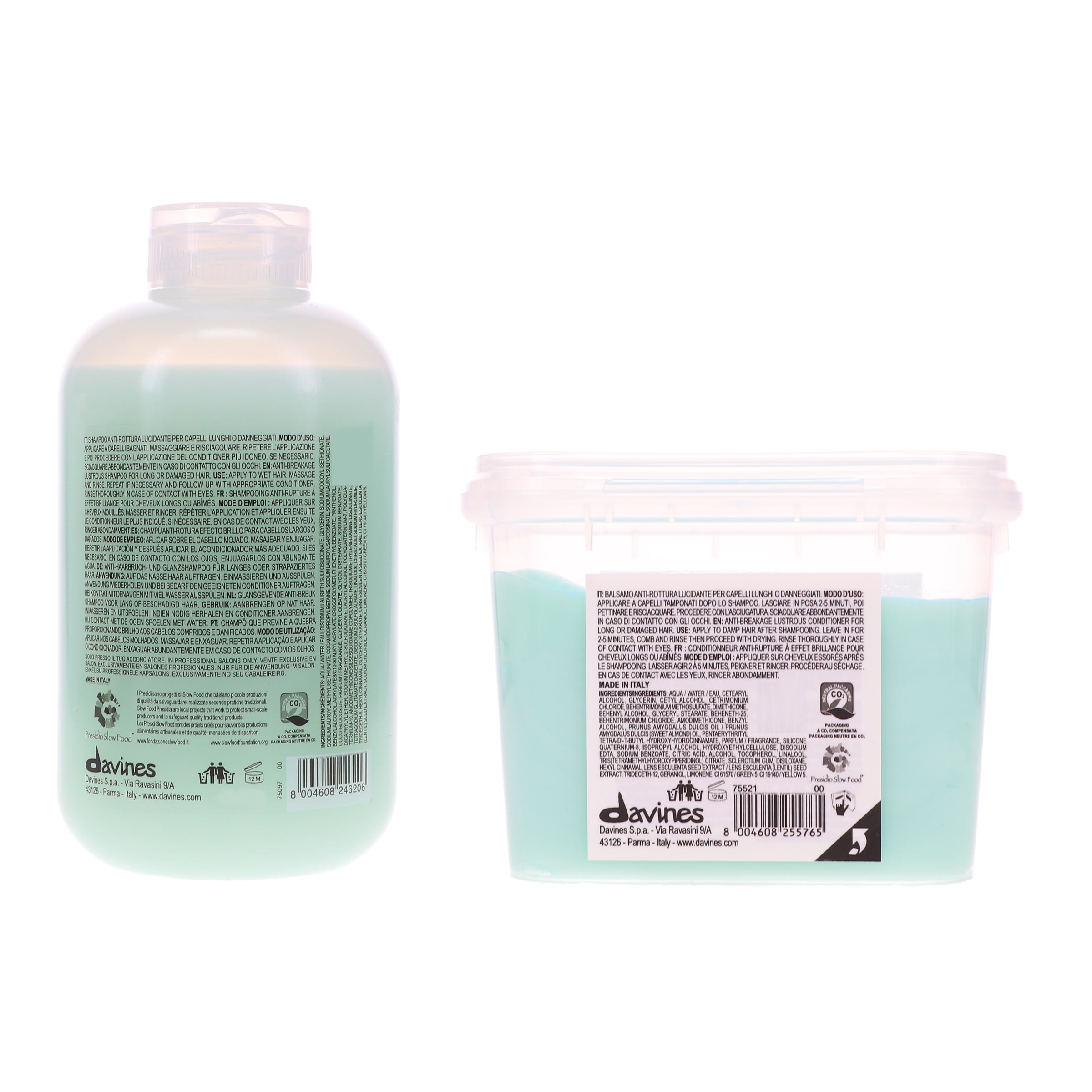 Davines MELU Anti-Breakage Shampoo 8.45 oz & Conditioner 8.82 oz Combo Pack