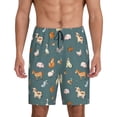 thumbnail image 1 of Fotbe Farm Animal Pantalones Cortos de Pijama para Hombre, Ropa de Dormir, Pantalones de Pijama Cortos para Hombre-Large, 1 of 6