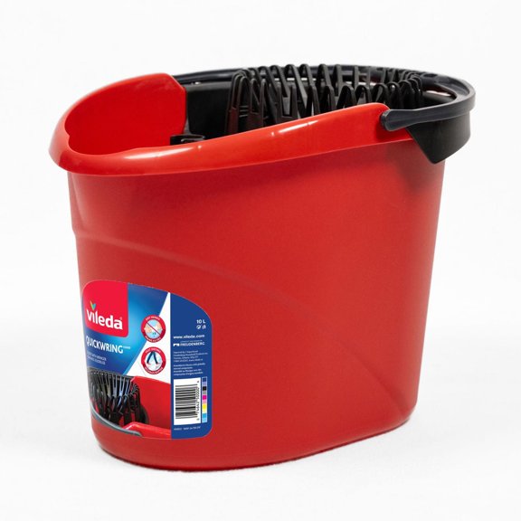 Vileda QuickWring Bucket - Built-in Wringer, Fast Drying Floors