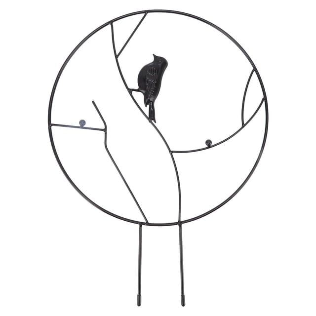 Plant Trellis, Ease Of Use Bird Garden Trellis Good Support Thick Durable For Gardens Black