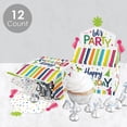 thumbnail image 3 of Big Dot of Happiness Cheerful Happy Birthday - Treat Box Party Favors - Colorful Birthday Party Goodie Gable Boxes - Set of 12, 3 of 8