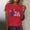 Red, variant on American Flag Patriotic T-Shirt Women 4th of July Shirt USA Flag Stars Stripes Graphic Shirt Summer Casual Tops