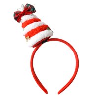 Christmas Hat Headbands, Sequined Santa Hat Headband for Christmas Festive Costume Party Cosplay, Xmas Hairband Accessories Decorations for Adults