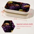 thumbnail image 5 of Thanksgiving Grapes Velvet Portable Decorative Box with Removable Compartment - Jewelry Stand, Necklace Organizer, and Gift, 5 of 7